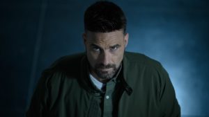 Retrato de Maximiliano Gutiérrez Lázaro, hermano de la familia, dentro del portal de la calle Luis Marín, en el barrio de Vallecas, donde ocurrieron los hechos.